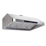 Hotte aspirante avec moteur 1530 m3/h - 1200 mm - combisteel -  - acier inoxydable 1200x560x250mm