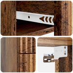 vidaXL Cabinet de chevet mural Bois ancien 33 x 34 5 x 40 cm