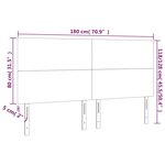 vidaXL Têtes de lit 4 Pièces Cappuccino 90x5x78/88 cm Similicuir