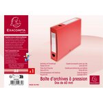 Boite De Classement À Pression Dos 60mm Polypropylène 7/10e Opaque - A4 - Rouge - X 10 - Exacompta