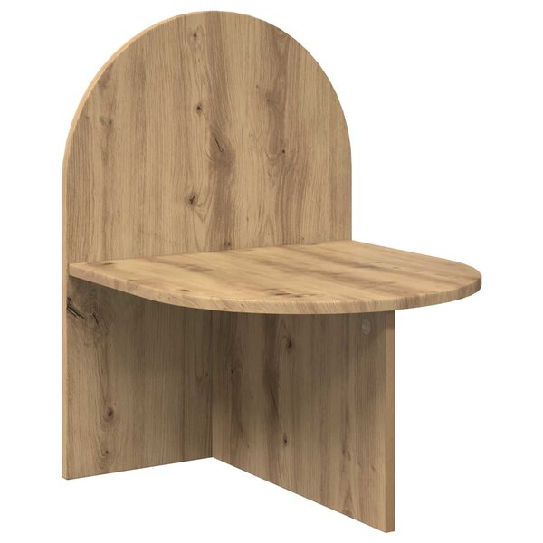 vidaXL Table de chevet Chêne artisanal 48 x 49 x 65 cm