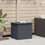 vidaXL Boîte de Rangement Extérieure Anthracite 55 x 50.5 x 50 cm