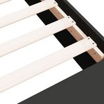 vidaXL Cadre de lit sans matelas noir 75x190 cm