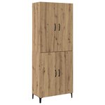 vidaXL Haut Armoire 2 Pièces Chêne artisanal Bois d'ingénierie