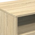 vidaXL Table basse avec lumières LED chêne sonoma 90x49x40 cm