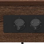 vidaXL Cabinet de chevet avec étagère Chêne marron 41 x 31 x 76 cm