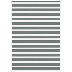 vidaXL Store zèbre gris foncé largeur du tissu 155 9 cm polyester