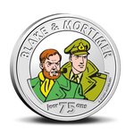 Pièce de monnaie 5 euro Belgique 2021 BU – Blake et Mortimer (colorisée)