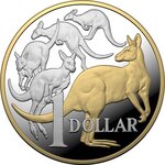 Pièce de monnaie 1 Dollar Australie Kangourous 2020 – Argent BE