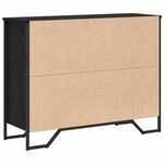 vidaXL Buffet Chêne noir 97 x 32.5 x 74.5 cm Bois d'ingénierie