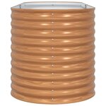 vidaXL Jardinière surélevée Marron 240 x 80 x 81 cm Acier