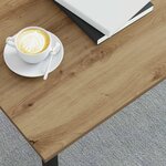 vidaXL Table basse Chêne artisan 100 x 50 x 45 cm Bois d'ingénierie