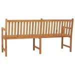 vidaXL Banc de jardin 180 cm bois de teck solide