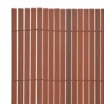 vidaXL Clôture de jardin double face 110x300 cm Marron