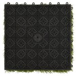 vidaXL Carreaux de gazon artificiel 11 Pièces Vert 30x30 cm