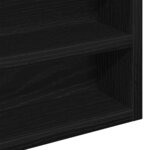 vidaXL Vitrine Cabinet Noir Chêne 60x8 5x58 cm Bois d'ingénierie