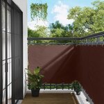 vidaXL Écran de balcon Marron 110 x 300 cm Tissu Oxford