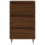 vidaXL Table de chevet chêne marron 40x35x69 cm bois d’ingénierie