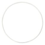 10 cercles en métal blanc - Ø 10 cm