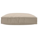 vidaXL Coussin pour assise de palette Taupe 80 x 80 x 12 cm