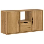vidaXL Meuble TV avec tiroir ODDA 79x24x40 cm bois massif pin