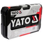 Yato kit de clé à cliquet 42 pièces métal noir yt-14481