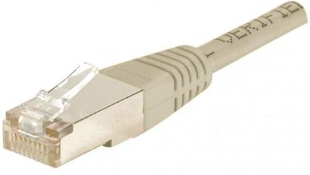 Câble/Cordon réseau RJ45 Catégorie 6 FTP (F/UTP) Droit 30cm (Gris)
