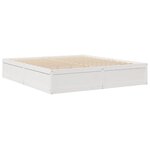 vidaXL Lit bibliothèque sans matelas blanc 180x200 cm bois pin massif