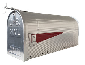 Boîte aux lettres style américain en aluminium  Americano E2101  Inox