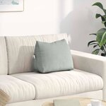 vidaXL Coussin de Dos Gris clair 45 x 20 x 35 cm