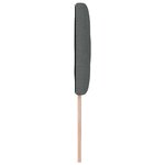 vidaXL Tête de lit Gris foncé tissu