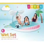 Intex Piscine à pulvérisation Forme de baleine 201x196x91 cm