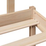 vidaXL Lit bibliothèque sans matelas 90x200 cm bois de pin massif