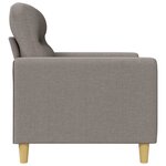 vidaXL Canapé à 3 places Taupe 180 cm Tissu