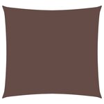 vidaXL Voile de parasol tissu oxford carré 4x4 m marron