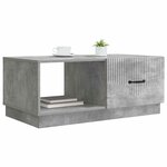 vidaXL Table basse Gris béton 90 x 50 x 37 cm Bois d'ingénierie