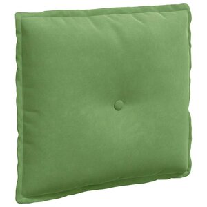 vidaXL Coussin de Dos Vert clair 50 x 45 cm Tissu en velours côtelé