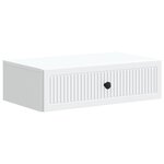 vidaXL Table d'appoint murale Blanc 59 x 34 5 x 17 cm