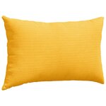 vidaXL Coussins de canapé 2 Pièces Jaune clair 50 x 30 cm