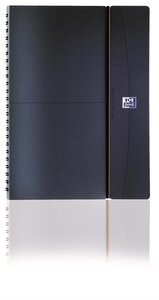 Agenda Civil spiralé Semainier 15x21cm Gris élastique rouge OXFORD