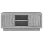 vidaXL Meuble TV sonoma gris 102x35x45 cm bois d'ingénierie