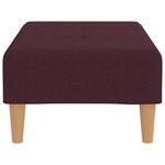 Vidaxl repose-pied violet 78x56x32 cm tissu
