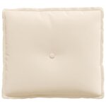 vidaXL Coussin de Dos Beige 50 x 45 cm Tissu en microfibre