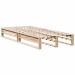 vidaXL Lit bibliothèque sans matelas 90x190 cm bois de pin massif