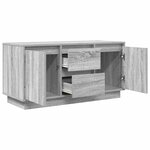 vidaXL Meuble TV avec lumières LED sonoma gris 100x41x50 cm