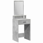 vidaXL Table de Toilette Gris béton 50 x 41 x 140 cm Bois d'ingénierie