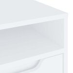 vidaXL Meuble TV VISNES blanc 100x40x38 cm bois d'ingénierie