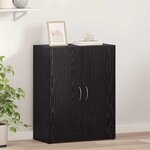 vidaXL Cabinet de Bureau Chêne noir 60 x 32 x 77.5 Bois d'ingénierie