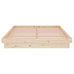 vidaXL Cadre de lit sans matelas bois massif 140x190 cm