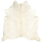 Vidaxl tapis en peau de vache véritable 150 x 170 cm beige